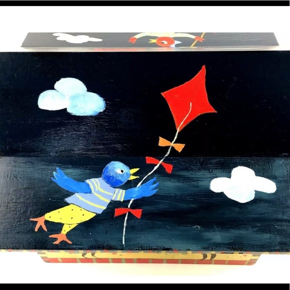 Artist Barbara Olsen Hand-painted bird house - Picture 5 of 12